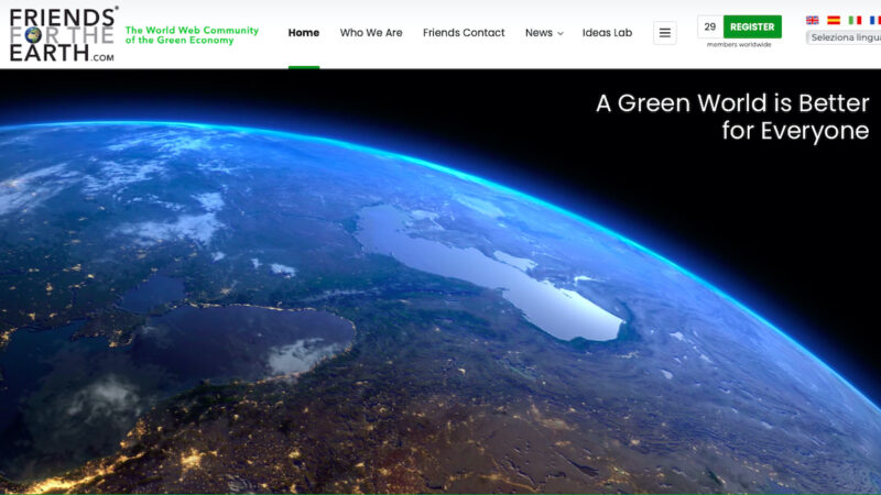 Nasce “Friends for the Earth”, la community digitale della green economy