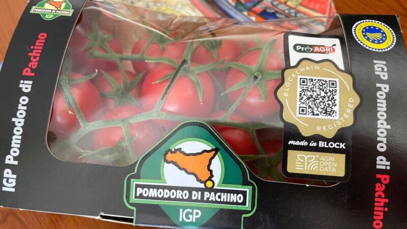 Pomodoro di Pachino Igp, qualità garantita dalla tecnologia blockchain