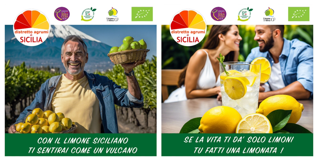 Campagna social del Distretto Agrumi: protagonisti i limoni siciliani